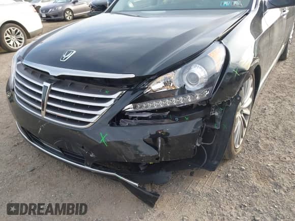 2014 Hyundai Equus Ultimate z VIN KMHGH4JH4EU083592, wystawiony jako IAAI lot #41651107 z przebiegiem 48 252 mil mil oraz . Historia ofert i sprzedaży dostępna na DreamBid. Obrazek 6.