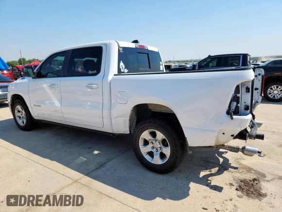 2019 Ram 1500 Big Horn with VIN 1C6RREFT9KN828721, listed as a Copart auction lot 81063435 with 99,328 mi miles and Clean title. Bid and sale history available at DreamBid. Image 2.
