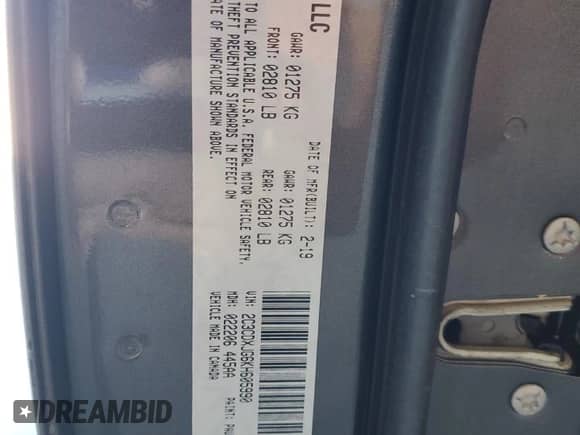 2019 Dodge Charger SXT with VIN 2C3CDXJG6KH605990, listed as a Copart auction lot 67494465 with 80,081 mi miles and Salvage title. Bid and sale history available at DreamBid. Image 13.