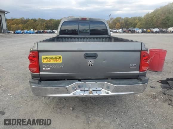 2005 Dodge Dakota SLT with VIN 1D7HW42N55S332907, listed as a Copart auction lot 89501895 with 94,003 mi miles and Salvage title. Bid and sale history available at DreamBid. Image 6.