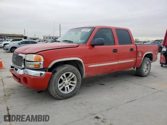 2006 GMC Sierra 1500 SLT with VIN 2GTEK13TX61252105, listed as a Copart auction lot 46044865 with 367,822 mi miles and Salvage title. Bid and sale history available at DreamBid. Image 1.