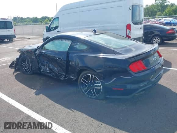 2021 Ford Mustang GT with VIN 1FA6P8CF0M5109190, listed as a IAAI auction lot 42491728 with Not provided miles and . Bid and sale history available at DreamBid. Image 3.