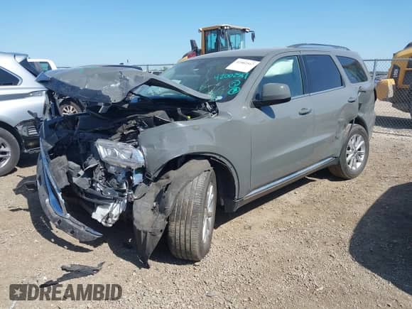 2022 Dodge Durango SXT with VIN 1C4RDHAG6NC102446, listed as a IAAI auction lot 42002517 with 43,179 mi miles and . Bid and sale history available at DreamBid. Image 2.