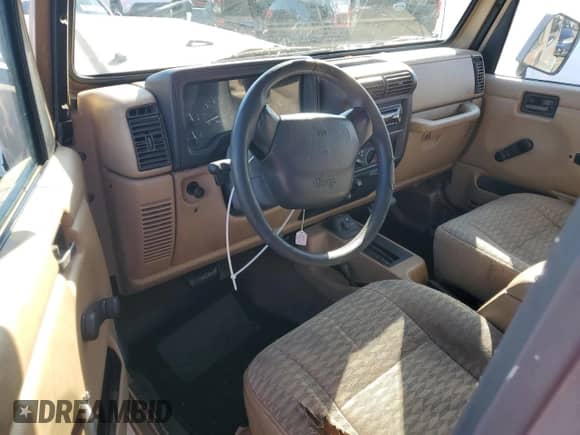 1999 Jeep Wrangler Sport with VIN 1J4FY19S9XP417531, listed as a Copart auction lot 86538315 with 161,004 mi miles and Salvage title. Bid and sale history available at DreamBid. Image 8.