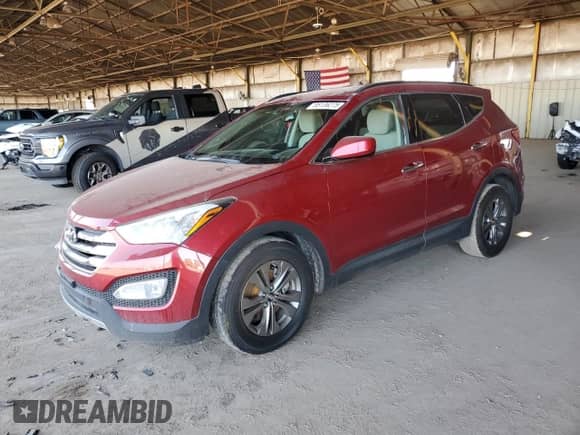 2014 Hyundai Santa Fe with VIN 5XYZUDLB5EG232577, listed as a Copart auction lot 85136275 with 110,811 mi miles and Salvage title. Bid and sale history available at DreamBid. Image 1.