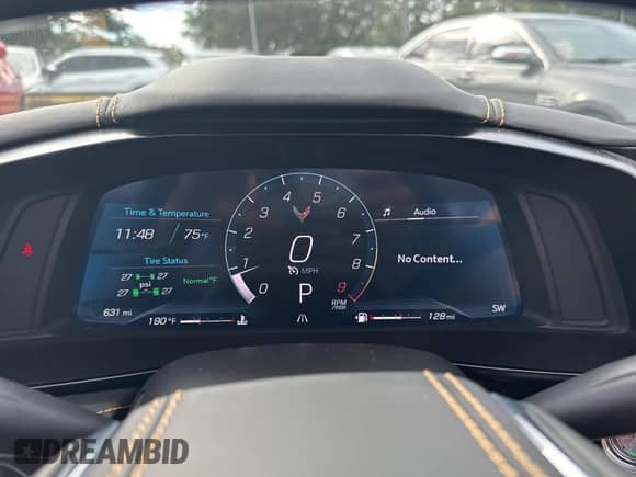 2024 Chevrolet Corvette 3LZ with VIN 1G1YF3D34R5600598, listed as a Copart auction lot 84651084 with 631 mi miles and Clean title. Bid and sale history available at DreamBid. Image 8.