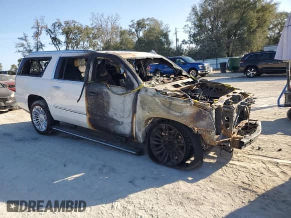 2020 Cadillac Escalade ESV Platinum with VIN 1GYS4KKJ6LR180920, listed as a Copart auction lot 45509335 with Not provided miles and Non repairable. Bid and sale history available at DreamBid. Image 4.