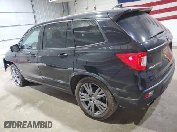 2019 Honda Passport EX-L with VIN 5FNYF8H55KB026503, listed as a Copart auction lot 61777175 with 41,294 mi miles and Salvage title. Bid and sale history available at DreamBid. Image 2.