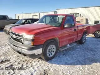 2006 Chevrolet Silverado 1500 Work Truck с VIN 3GCEC14V56G222921, выставлен на аукционе Copart как лот 88022005 с пробегом 78 263 миль миль и Списание • Salvage title. История ставок и продаж доступна на DreamBid. Изображение 1.