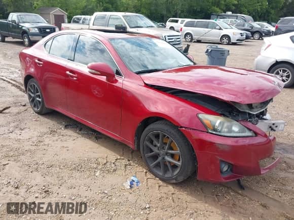 2012 Lexus IS 250 z VIN JTHCF5C20C5053177, wystawiony jako IAAI lot #43012588 z przebiegiem 183 326 mil mil oraz . Historia ofert i sprzedaży dostępna na DreamBid. Obrazek 1.