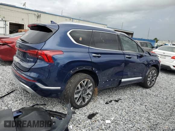 2021 Hyundai Santa Fe Calligraphy с VIN 5NMS5DAL1MH371927, выставлен на аукционе Copart как лот 62935825 с пробегом 36 605 миль миль и На запчасти • Non repairable. История ставок и продаж доступна на DreamBid. Изображение 3.