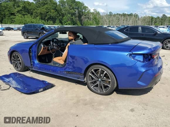 2023 BMW 4 Series 430i with VIN WBA23AT01PCL93790, listed as a Copart auction lot 61570615 with 22,345 mi miles and Clean title. Bid and sale history available at DreamBid. Image 2.