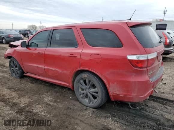 2011 Dodge Durango R/T with VIN 1D4SE6GT4BC683211, listed as a Copart auction lot 79823144 with 150,312 mi miles and Salvage title. Bid and sale history available at DreamBid. Image 2.