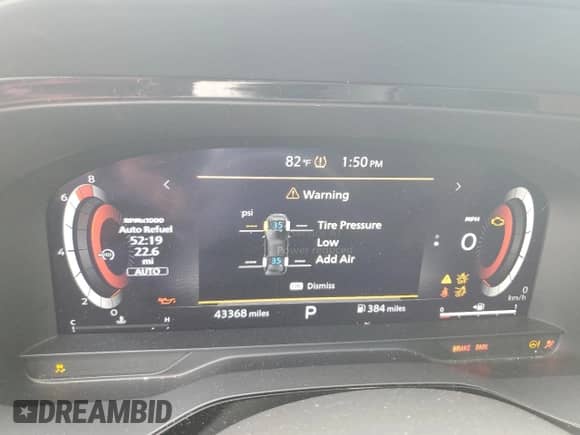 2023 Nissan Pathfinder Platinum with VIN 5N1DR3DJ3PC202458, listed as a Copart auction lot 70941185 with 43,368 mi miles and Salvage title. Bid and sale history available at DreamBid. Image 9.