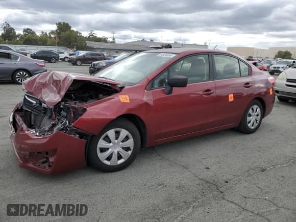 2016 Subaru Impreza with VIN JF1GJAA68GH014167, listed as a Copart auction lot 84834995 with 89,865 mi miles and Salvage title. Bid and sale history available at DreamBid. Image 1.