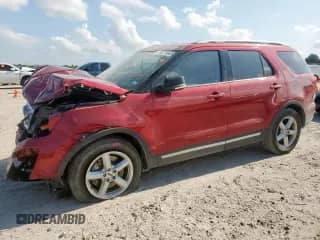 2018 Ford Explorer XLT with VIN 1FM5K7D86JGA18998, listed as a Copart auction lot 68279665 with 91,343 mi miles and Salvage title. Bid and sale history available at DreamBid. Image 1.