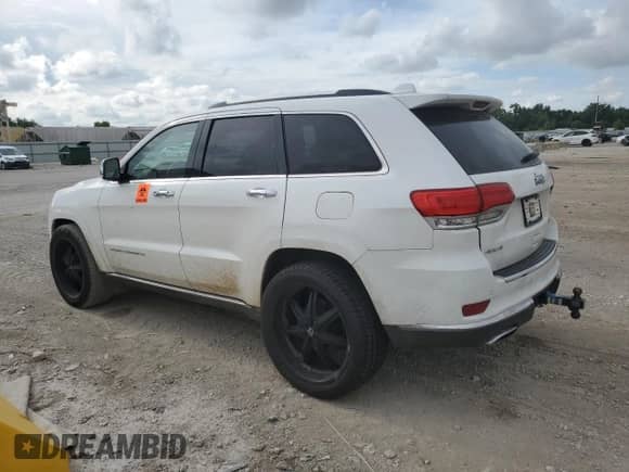 2014 Jeep Grand Cherokee Summit with VIN 1C4RJFJT3EC279918, listed as a Copart auction lot 60592045 with 108,598 mi miles and Salvage title. Bid and sale history available at DreamBid. Image 2.