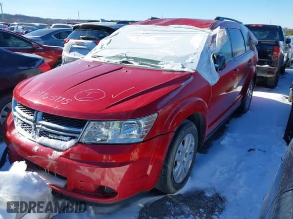 2016 Dodge Journey SE with VIN 3C4PDCAB1GT117748, listed as a IAAI auction lot 41537529 with 82,389 mi miles and . Bid and sale history available at DreamBid. Image 2.