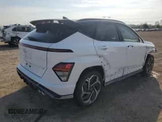 2024 Hyundai Kona N Line with VIN KM8HA3A39RU173365, listed as a Copart auction lot 72156794 with 2,253 mi miles and Salvage title. Bid and sale history available at DreamBid. Image 3.