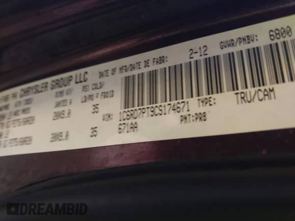 2012 Ram 1500 Laramie Longhorn z VIN 1C6RD7PT9CS174671, wystawiony jako IAAI lot #43391500 z przebiegiem 119 525 mil mil oraz . Historia ofert i sprzedaży dostępna na DreamBid. Obrazek 9.