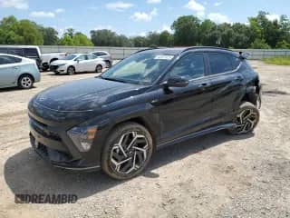 2024 Hyundai Kona N Line with VIN KM8HA3A31RU028658, listed as a Copart auction lot 63267025 with 22,362 mi miles and Salvage title. Bid and sale history available at DreamBid. Image 1.
