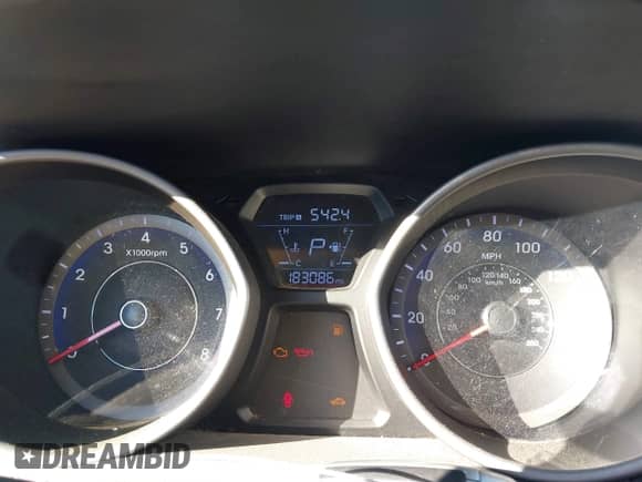 2015 Hyundai Elantra Sport z VIN KMHDH4AH0FU229720, wystawiony jako IAAI lot #43406127 z przebiegiem 183 086 mil mil oraz . Historia ofert i sprzedaży dostępna na DreamBid. Obrazek 7.