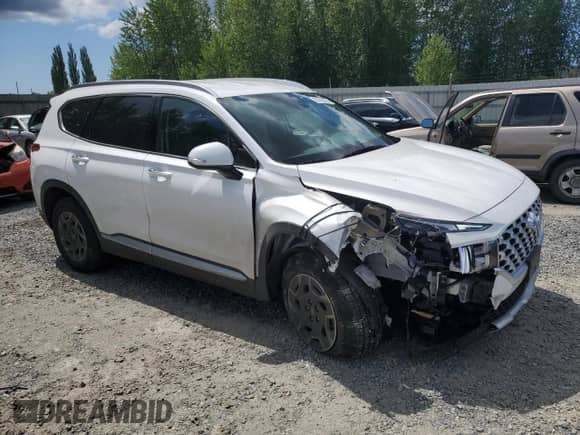 2022 Hyundai Santa Fe Blue с VIN KM8S2DA18NU054840, выставлен на аукционе Copart как лот 58182305 с пробегом 27 773 миль миль и Списание • Salvage title. История ставок и продаж доступна на DreamBid. Изображение 4.