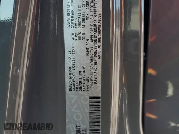 2022 Jeep Wrangler Unlimited Sahara z VIN 1C4HJXEG2NW115847, wystawiony jako Copart lot #45678015 z przebiegiem Nie podano mil oraz Szkoda całkowita • Salvage title. Historia ofert i sprzedaży dostępna na DreamBid. Obrazek 14.