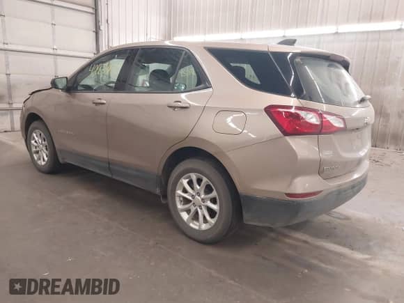 2019 Chevrolet Equinox LS with VIN 2GNAXHEV7K6199391, listed as a IAAI auction lot 42234173 with 106,275 mi miles and . Bid and sale history available at DreamBid. Image 3.