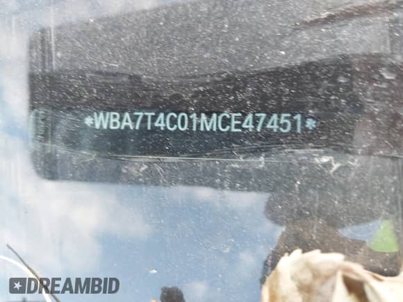 2021 BMW 7 Series 740i xDrive with VIN WBA7T4C01MCE47451, listed as a IAAI auction lot 43328445 with Not provided miles and . Bid and sale history available at DreamBid. Image 16.