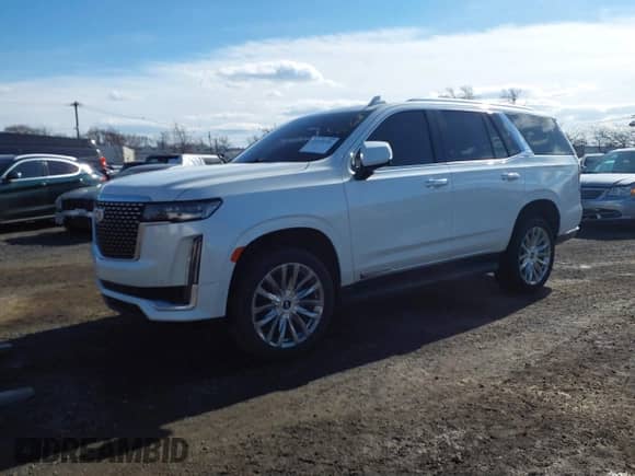 2021 Cadillac Escalade Premium Luxury with VIN 1GYS4BKLXMR394649, listed as a IAAI auction lot 41474731 with 85,268 mi miles and . Bid and sale history available at DreamBid. Image 2.