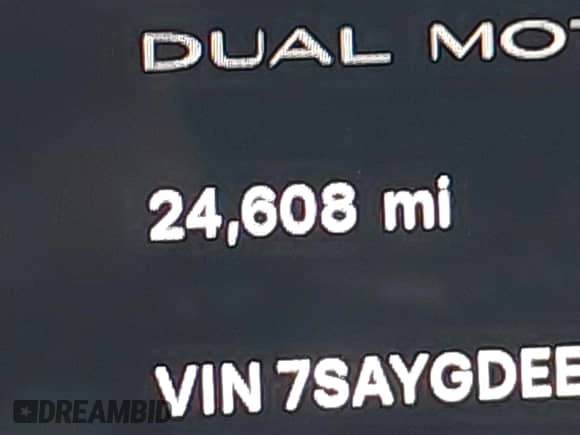 2023 Tesla Model Y Long Range with VIN 7SAYGDEE8PA147396, listed as a IAAI auction lot 43437271 with 24,608 mi miles and . Bid and sale history available at DreamBid. Image 15.