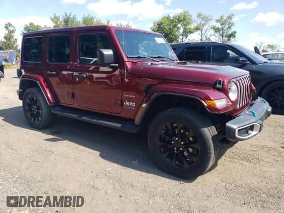 2022 Jeep Wrangler Unlimited Sahara z VIN 1C4JJXP62NW170448, wystawiony jako Copart lot #80797235 z przebiegiem 28 655 mil mil oraz Szkoda całkowita • Salvage title. Historia ofert i sprzedaży dostępna na DreamBid. Obrazek 4.