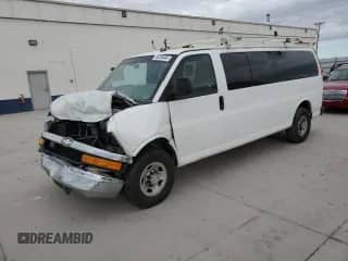 2012 Chevrolet Express Passenger 1LT с VIN 1GAZG1FA7C1169951, выставлен на аукционе Copart как лот 66708485 с пробегом Не указан миль и Списание • Salvage title. История ставок и продаж доступна на DreamBid. Изображение 1.