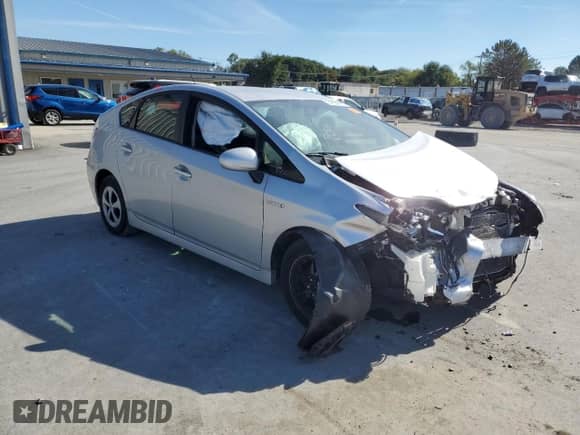 2012 Toyota Prius Four with VIN JTDKN3DU2C1608125, listed as a Copart auction lot 84802765 with Not provided miles and Salvage title. Bid and sale history available at DreamBid. Image 4.