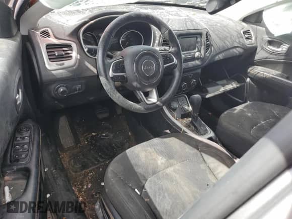 2017 Jeep Compass Sport with VIN 3C4NJDAB7HT656026, listed as a Copart auction lot 57790745 with Not provided miles and Non repairable. Bid and sale history available at DreamBid. Image 8.