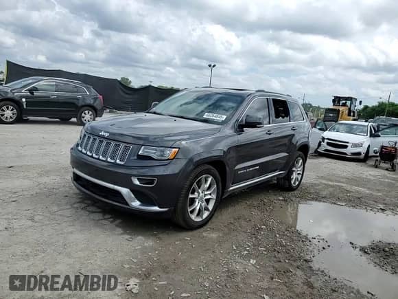 2016 Jeep Grand Cherokee Summit with VIN 1C4RJFJTXGC339163, listed as a Copart auction lot 66264845 with 105,731 mi miles and Salvage title. Bid and sale history available at DreamBid. Image 14.