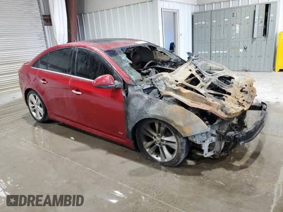 2014 Chevrolet Cruze LTZ with VIN 1G1PG5SB2E7402731, listed as a Copart auction lot 84741475 with Not provided miles and Salvage title. Bid and sale history available at DreamBid. Image 4.