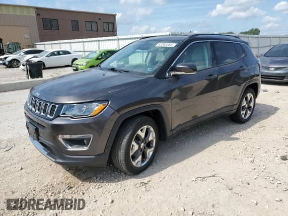2019 Jeep Compass Limited z VIN 3C4NJCCB9KT707198, wystawiony jako Copart lot #62083285 z przebiegiem 54 781 mil mil oraz Szkoda całkowita • Salvage title. Historia ofert i sprzedaży dostępna na DreamBid. Obrazek 1.