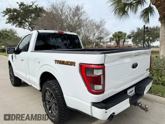 2023 Ford F-150 XL with VIN 1FTMF1C57PKE38493, listed as a Copart auction lot 87087205 with 8,793 mi miles and Clean title. Bid and sale history available at DreamBid. Image 3.