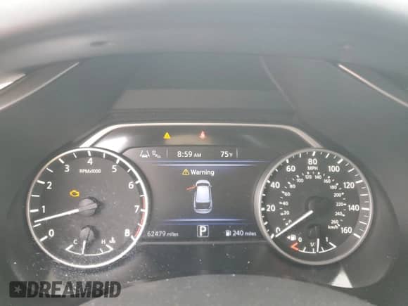 2022 Nissan Murano S with VIN 5N1AZ2AJ7NC111210, listed as a Copart auction lot 68080225 with 62,479 mi miles and Salvage title. Bid and sale history available at DreamBid. Image 9.