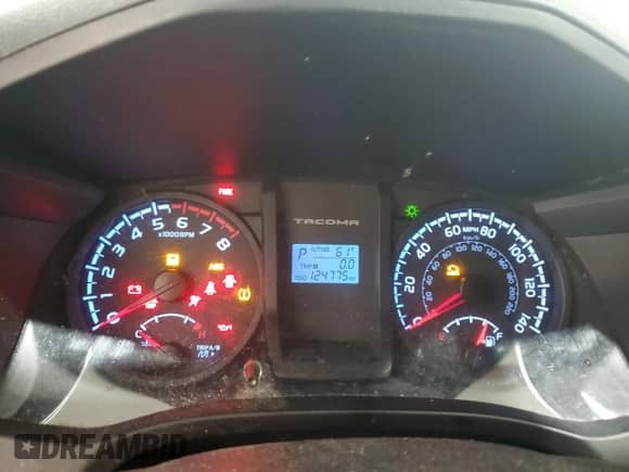 2016 Toyota Tacoma SR with VIN 5TFRX5GN5GX061704, listed as a Copart auction lot 86118635 with 124,775 mi miles and Salvage title. Bid and sale history available at DreamBid. Image 9.