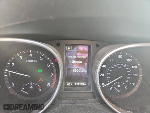 2017 Hyundai Santa Fe SE with VIN KM8SNDHF2HU174646, listed as a Copart auction lot 86710155 with 117,199 mi miles and Salvage title. Bid and sale history available at DreamBid. Image 9.