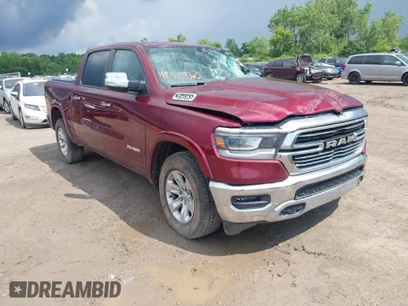 2019 Ram 1500 Laramie с VIN 1C6SRFJT6KN719423, выставлен на аукционе IAAI как лот 42579302 с пробегом 108 614 миль миль и . История ставок и продаж доступна на DreamBid. Изображение 1.