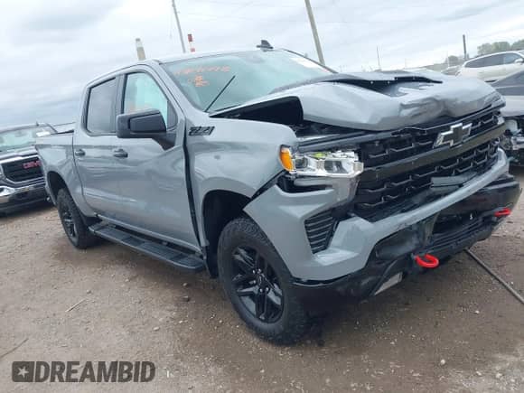 2024 Chevrolet Silverado 1500 LT Trail Boss z VIN 3GCUDFED0RG262534, wystawiony jako IAAI lot #43041798 z przebiegiem 13 436 mil mil oraz . Historia ofert i sprzedaży dostępna na DreamBid. Obrazek 1.