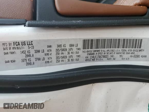 2019 Jeep Grand Cherokee Summit with VIN 1C4RJFJT6KC788221, listed as a Copart auction lot 67525985 with Not provided miles and Non repairable. Bid and sale history available at DreamBid. Image 13.