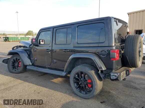 2021 Jeep Wrangler Unlimited Sahara с VIN 1C4HJXEG4MW568592, выставлен на аукционе Copart как лот 80363145 с пробегом Не указан миль и Чистый • Clean title. История ставок и продаж доступна на DreamBid. Изображение 2.