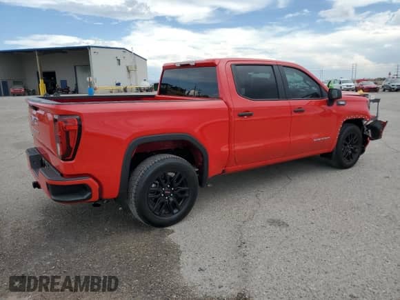2025 GMC Sierra 1500 Pro with VIN 1GTPHAEK7SZ155229, listed as a Copart auction lot 67816195 with 1,998 mi miles and Salvage title. Bid and sale history available at DreamBid. Image 3.