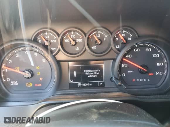 2019 GMC Sierra 1500 with VIN 1GTR9AEF8KZ361703, listed as a Copart auction lot 81617905 with 98,260 mi miles and Salvage title. Bid and sale history available at DreamBid. Image 9.