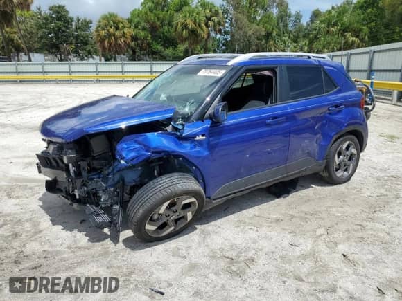 2025 Hyundai Venue SEL с VIN KMHRC8A39SU378590, выставлен на аукционе Copart как лот 70764405 с пробегом 6 465 миль миль и На запчасти • Non repairable. История ставок и продаж доступна на DreamBid. Изображение 1.